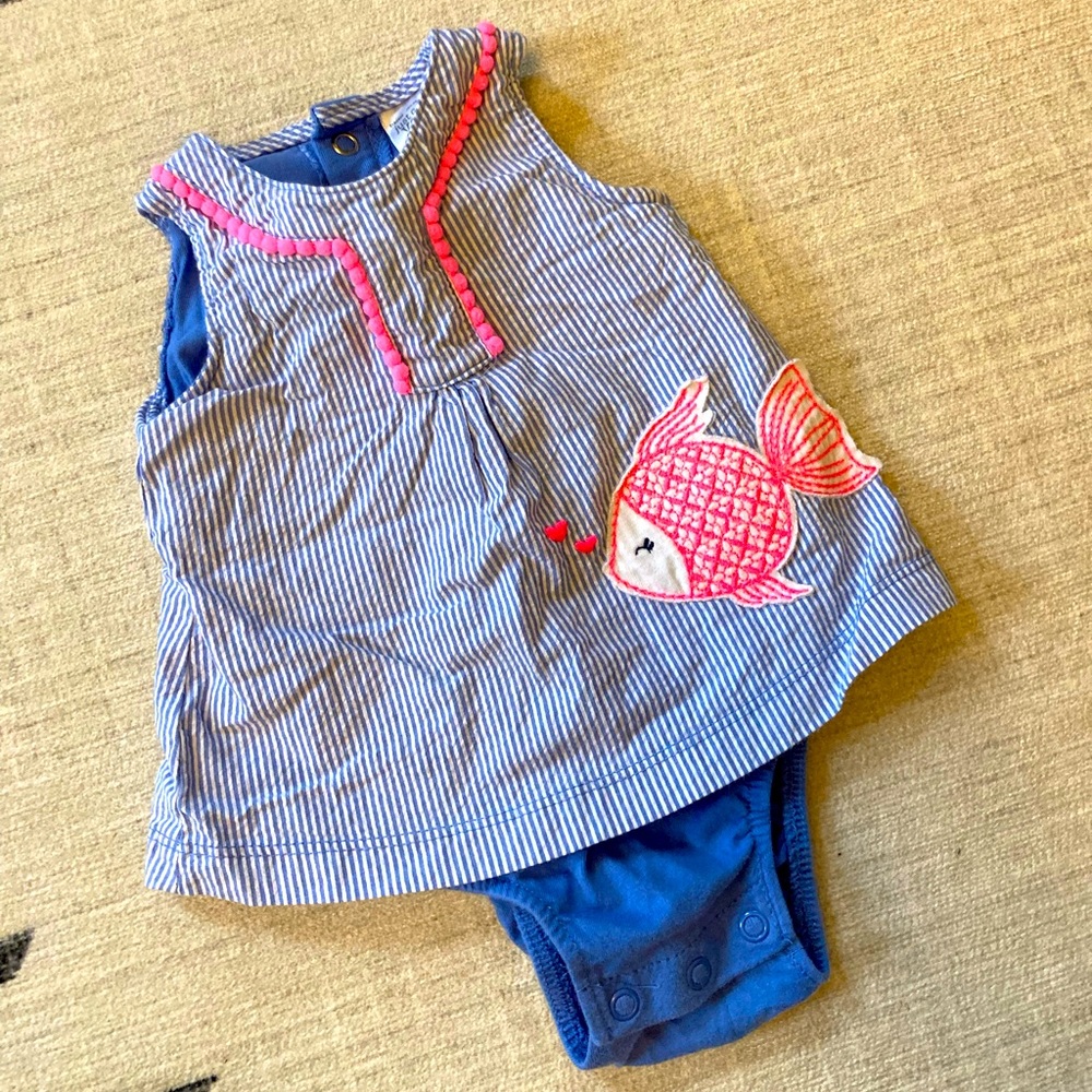 ☀️ Carter’s Embroidered Sun Dress, 3 mo - Picture 6 of 6